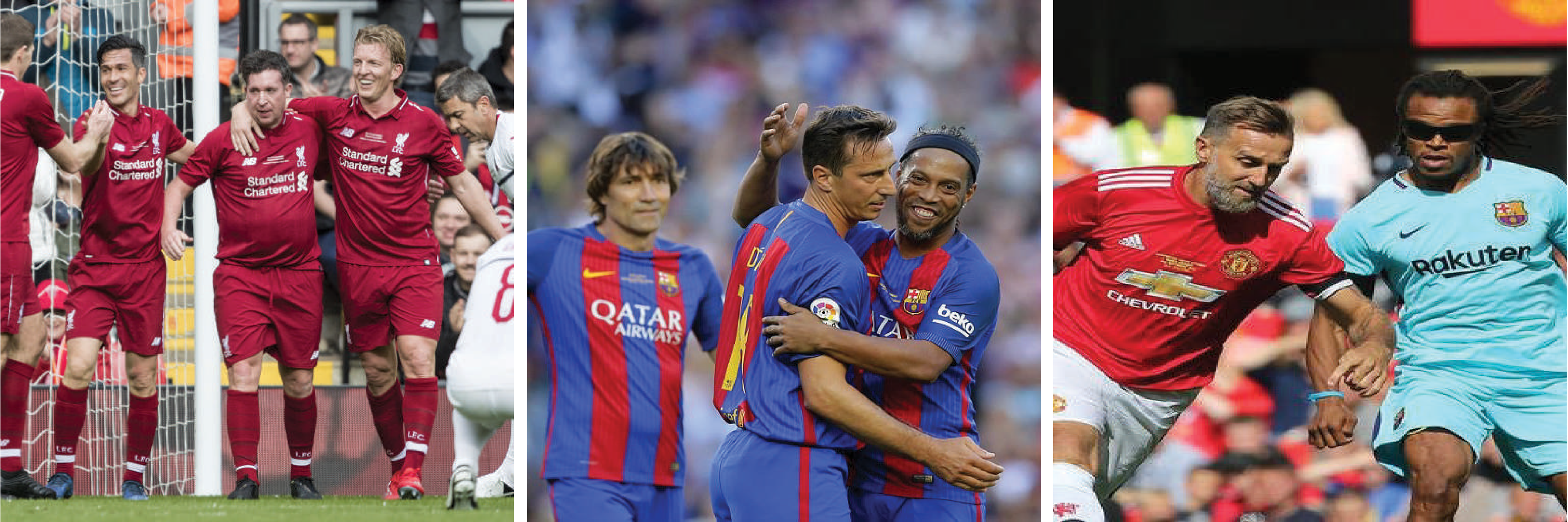 Legends football tournament featuring former international players